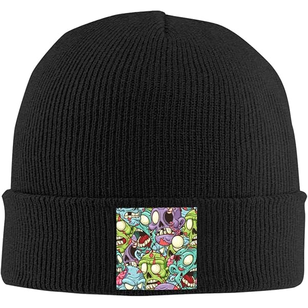 AONUOWE Gothic Beanie Hats for Women Men Grunge Emo Accessories